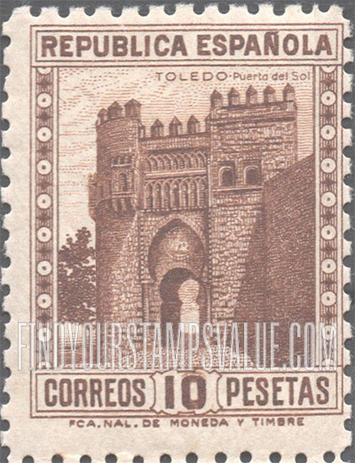 FindYourStampsValue: Gate of the Sun at Toledo