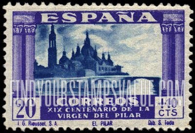 FindYourStampsValue: Semi-Postal: El Pilar Cathedral