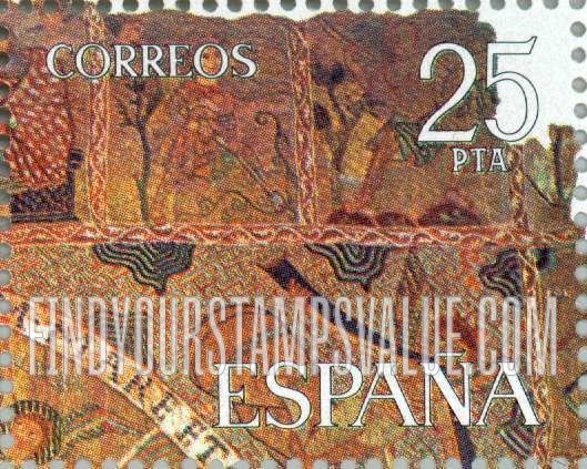 FindYourStampsValue: The Creation, Tapestry, Gerona Cathedral