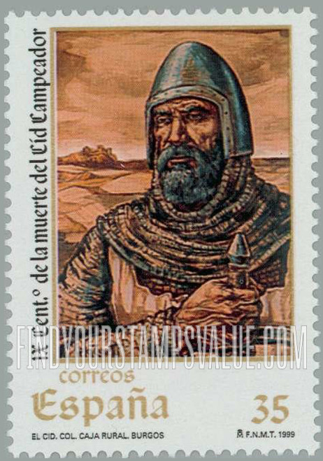 FindYourStampsValue: El Cid (Rodrigo Diaz de Vivar) (1040-99)