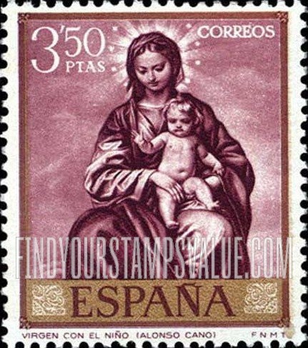 FindYourStampsValue: Cano Paintings: Madonna and Child