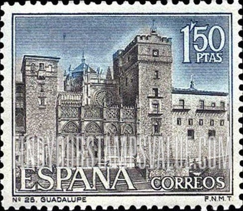 FindYourStampsValue: Tourism: Monastery of Guadalupe, Caceres