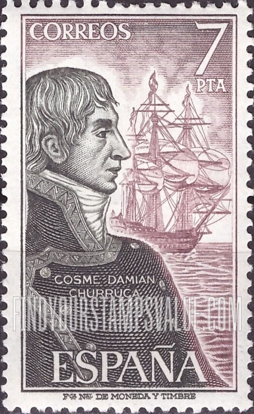 FindYourStampsValue: Cosme Damian Churruca