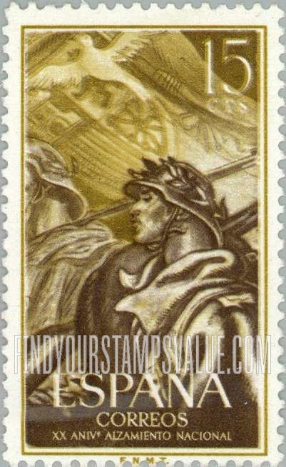 FindYourStampsValue: Marching Soldiers and Dove