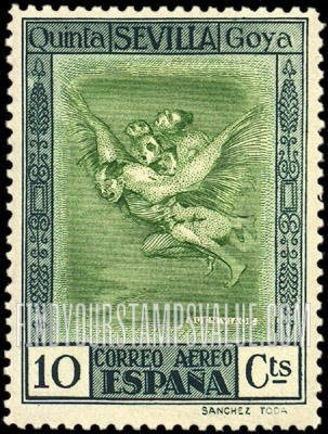FindYourStampsValue: Air Post: Goya, Asmodeus and Cleofas