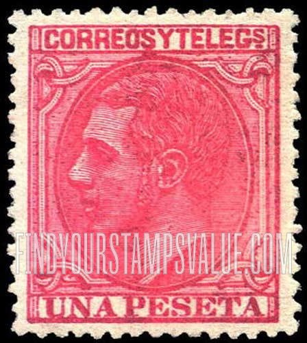 FindYourStampsValue: Kingdom: King Alfonso XII