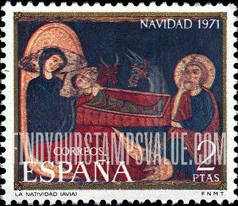 FindYourStampsValue: Nativity, Avia Altarpiece