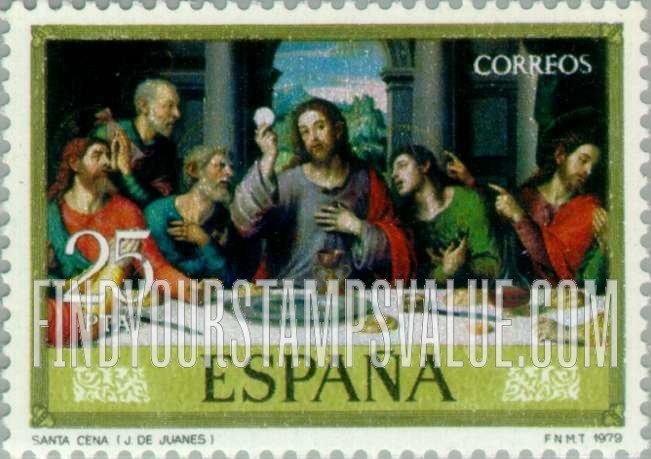 FindYourStampsValue: Juan de Juanes Paintings: The Last Supper