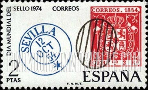 FindYourStampsValue: No. 28 and 1854 Seville Cancel