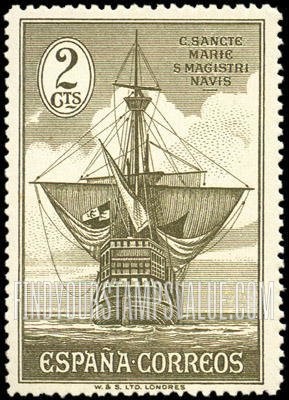 FindYourStampsValue: Stern of “Santa Maria”