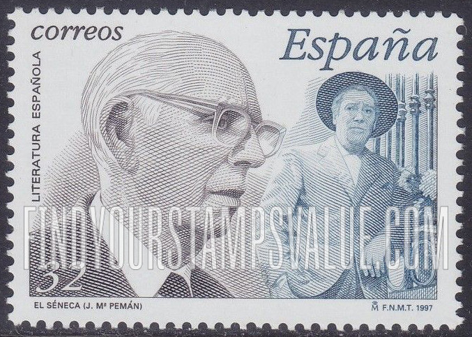 FindYourStampsValue: Fictional Characters: “El Séneca,” by José María Pemán