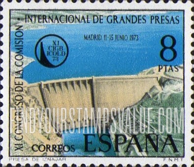 FindYourStampsValue: Iznajar Dam on Genil River