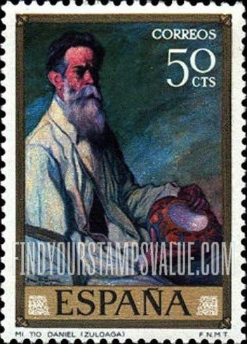 FindYourStampsValue: Zuloaga Paintings: “My Uncle Daniel”