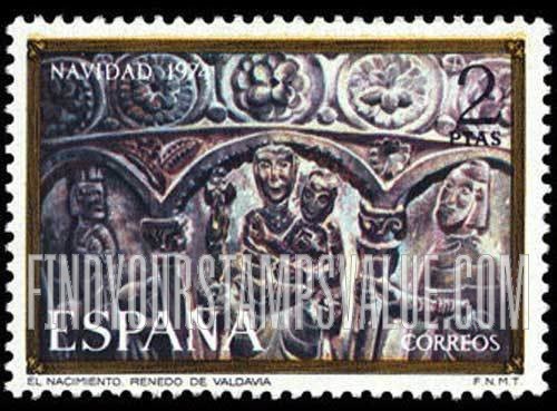 FindYourStampsValue: Nativity, Valdavia Church