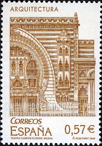 FindYourStampsValue: Architecture: Campos Eliseos Theater, Bilbao