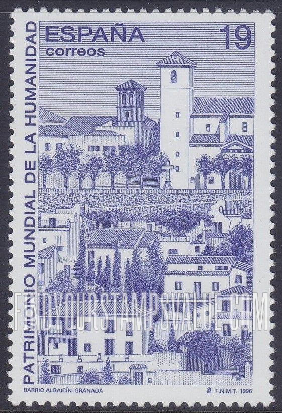 FindYourStampsValue: Sites on UNESCO World Heritage List: Albaicin, old Muslim quarter, Granada