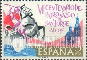 FindYourStampsValue: St. George, Alcoy Cathedral