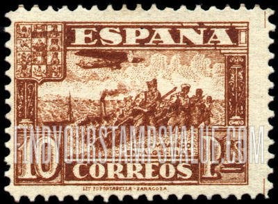 FindYourStampsValue: Troops Landing at Algeciras