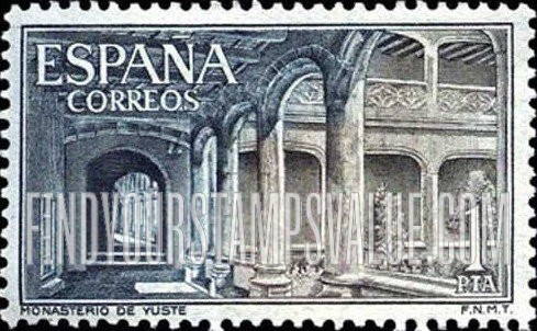 FindYourStampsValue: Courtyard, Yuste Monastery