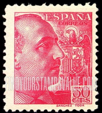 FindYourStampsValue: Gen. Francisco Franco