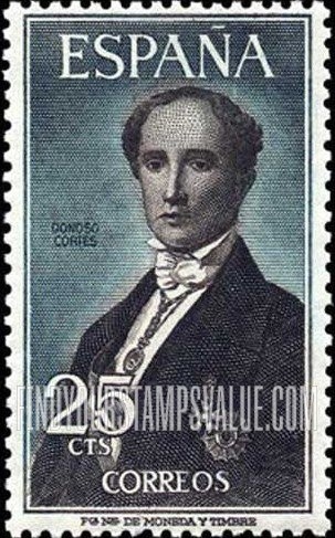 FindYourStampsValue: Juan Donoso-Cortes (1809-53)