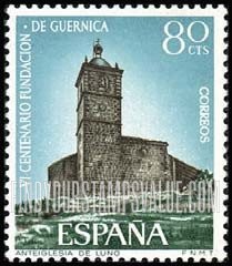 FindYourStampsValue: Santa Maria Church, Guernica