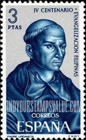 FindYourStampsValue: Father Andres de Urdaneta