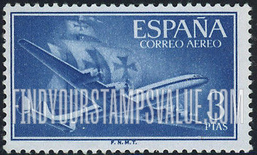 FindYourStampsValue: Air Post: Plane and Caravel