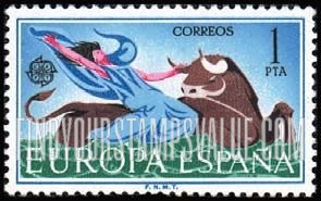 FindYourStampsValue: Europa Issue, 1966: The Rape of Europa