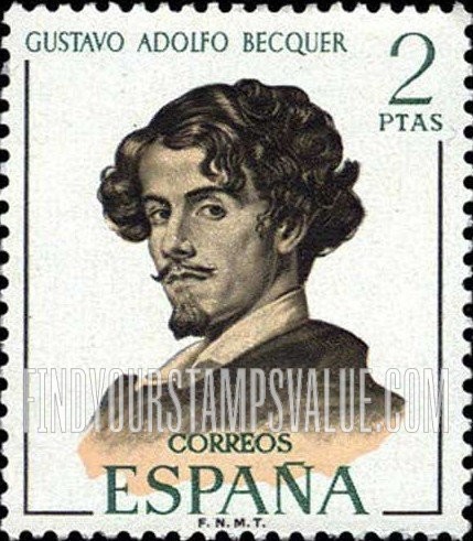 FindYourStampsValue: Gustavo Adolfo Becquer