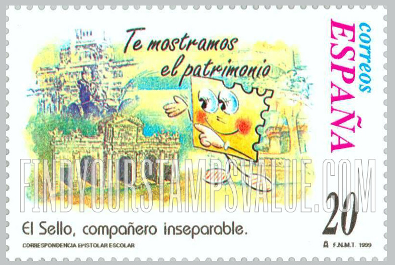 FindYourStampsValue: Letter Writing Type of 1998: “Te mostramos el patrimonio”
