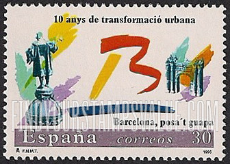 FindYourStampsValue: Barcelona, 10th Anniversary of Urban Transformation