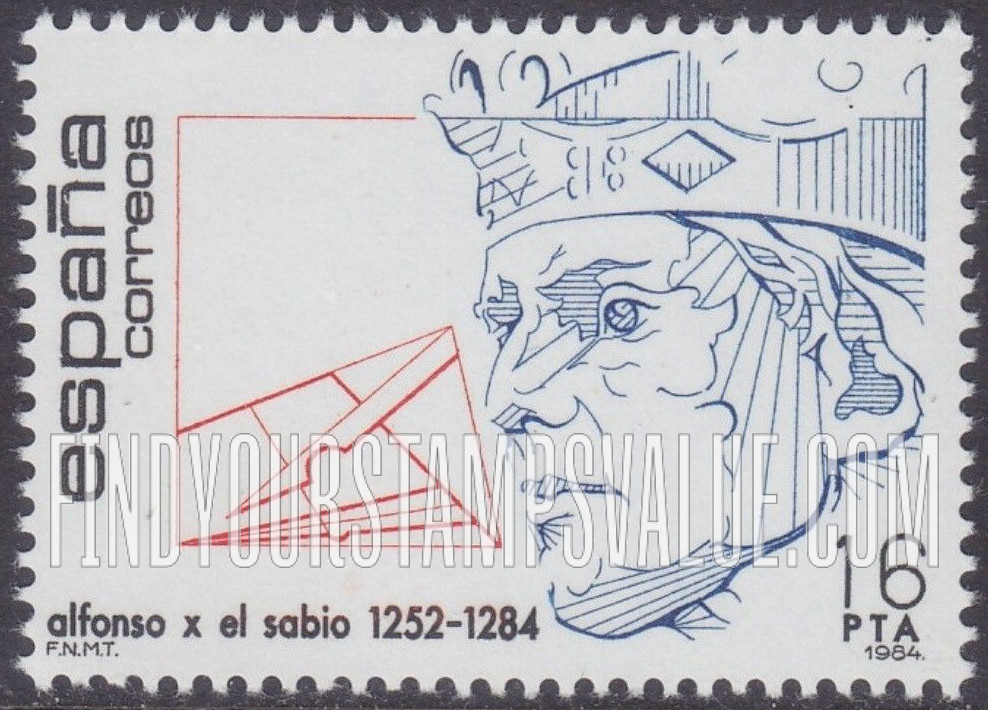 FindYourStampsValue: King Alfonso X (1252-84)