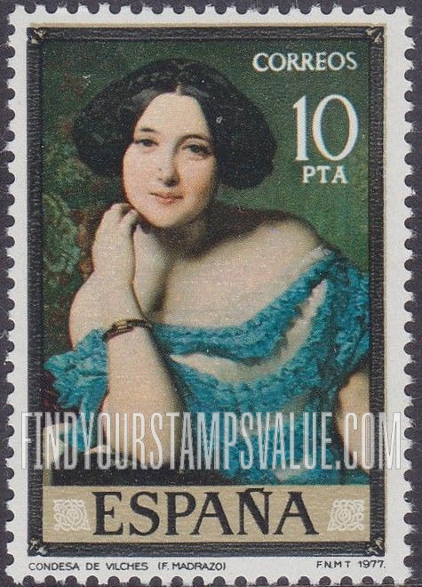 FindYourStampsValue: Federico Madrazo (1815-94) Portraits: Countess de Vilches