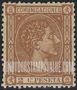 FindYourStampsValue: Kingdom: King Alfonso XII