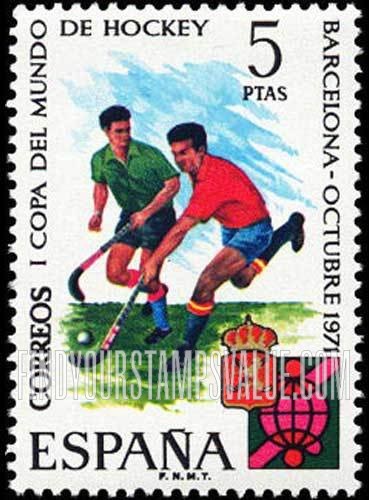 FindYourStampsValue: Hockey Players, Hockey League and Games Emblems