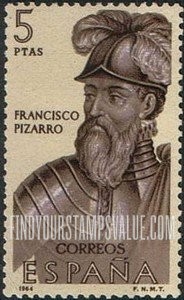 FindYourStampsValue: Builders of the New World: Francisco Pizarro