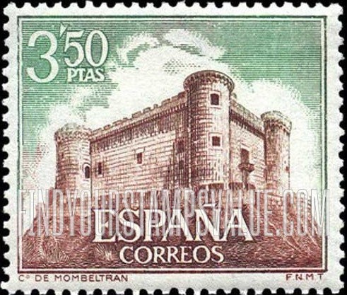 FindYourStampsValue: Castles: Mombeltran