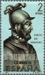 FindYourStampsValue: Builders of the New World: Diego de Almagro