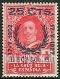 FindYourStampsValue: Semi-Postal: Coronation Silver Jubilee, King Alfonso XIII
