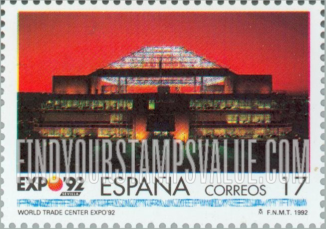 FindYourStampsValue: Expo ’92, Seville: Expo ’92 World Trade Center