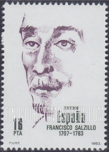 FindYourStampsValue: Francisco Salzillo Alvarez (1707-83), Painter