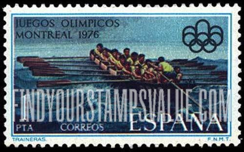 FindYourStampsValue: Montreal Olympic Emblem and Men’s rowing
