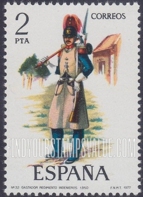 FindYourStampsValue: Uniforms: Sapper, 1850