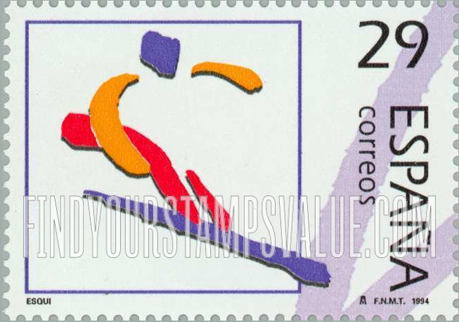 FindYourStampsValue: Olympic Venues: Skiing