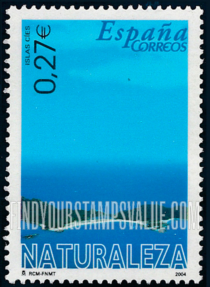 FindYourStampsValue: Nature: Cíes Islands