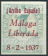 FindYourStampsValue: Revolutionary Overprints, Nationalist (Revolutionary) Forces, Malaga: Numeral