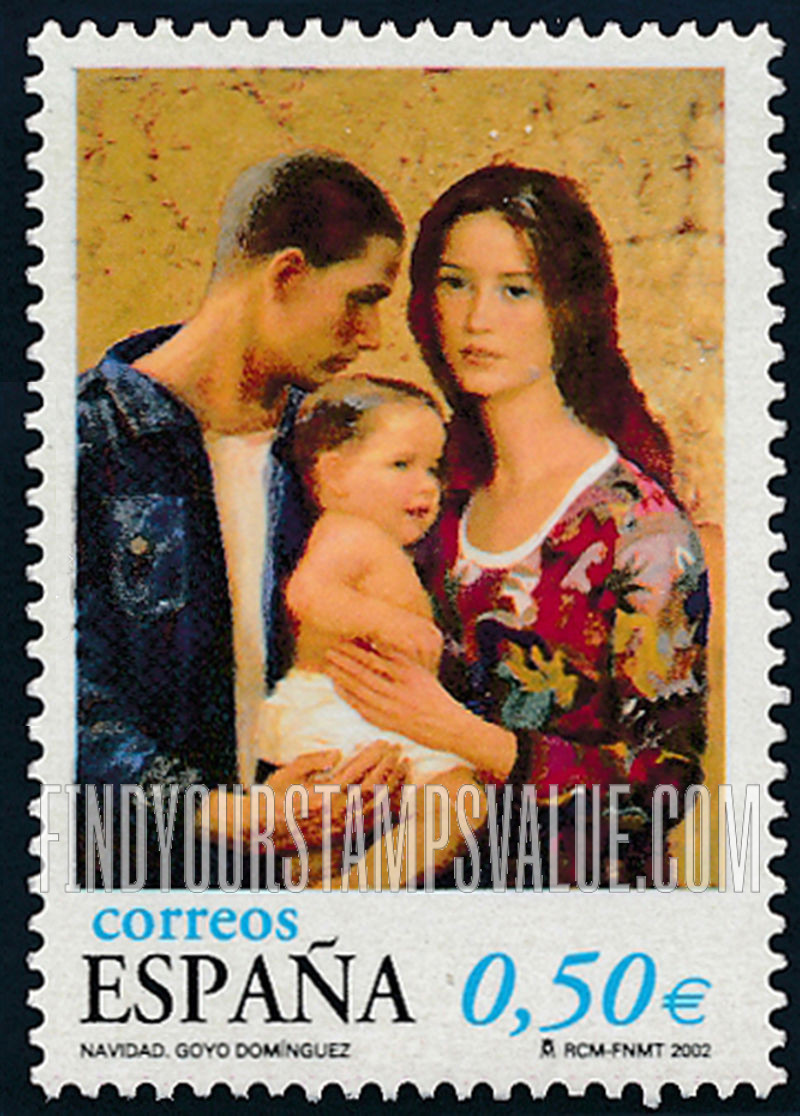 FindYourStampsValue: Christmas: Maternity, by Goyo Dominguez