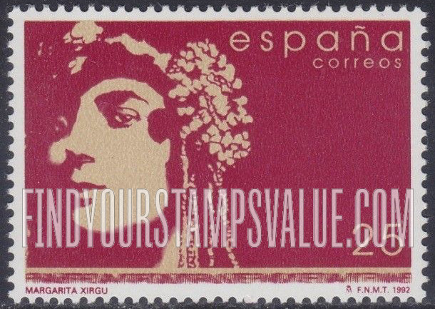FindYourStampsValue: Margarita Xirgu (1889-1969), Actress