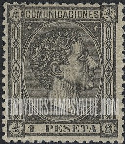 FindYourStampsValue: Kingdom: King Alfonso XII
